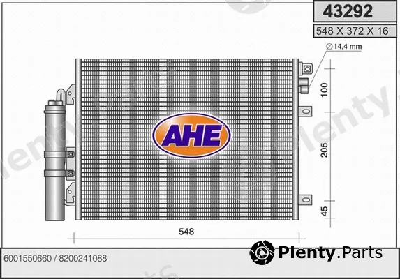 AHE 43292 — Condenser, air conditioning