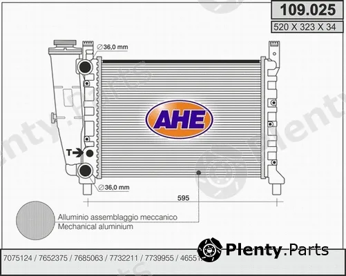AHE 109.025 — Radiator, engine cooling