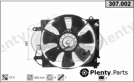 AHE 307.002 — Fan, engine cooling