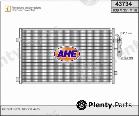 AHE 43734 — Condenser, air conditioning