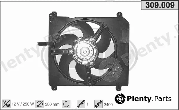 AHE 309.009 — Fan, engine cooling