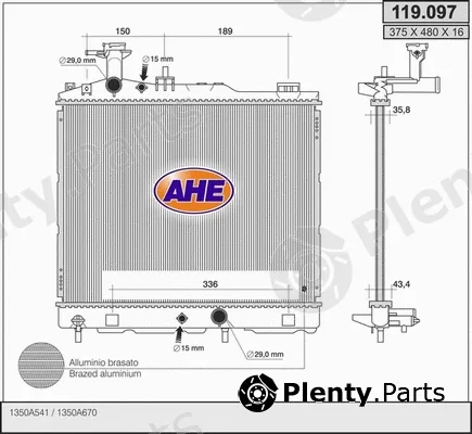 AHE 119.097 — Radiator, engine cooling