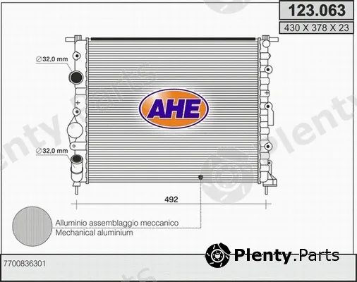 AHE 123.063 — Radiator, engine cooling