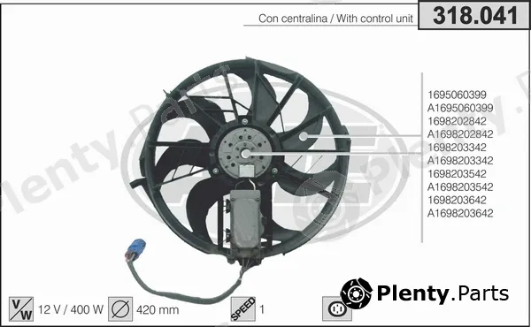 AHE 318.041 — Fan, engine cooling