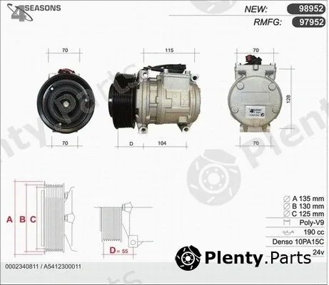 AHE 97952 — Compressor, air conditioning