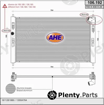 AHE 106.192 — Radiator, engine cooling