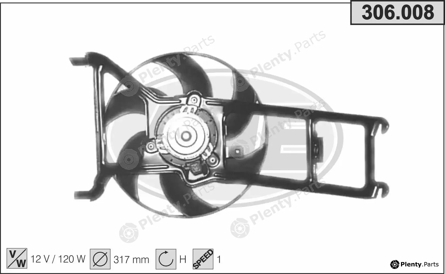 AHE 306.008 — Fan, engine cooling