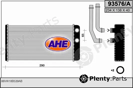 AHE 93576/A — Heat Exchanger, interior heating