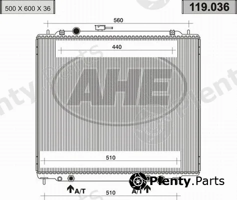 AHE 119.036 — Radiator, engine cooling