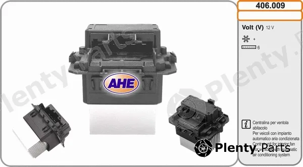 AHE 406.009 — Control Unit, electric fan (engine cooling)