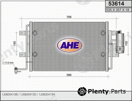 AHE 53614 — Condenser, air conditioning