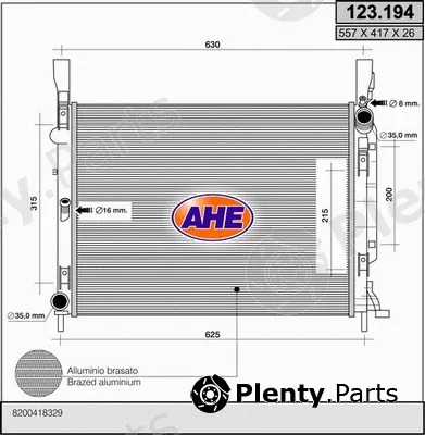 AHE 123.194 — Radiator, engine cooling