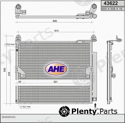 AHE 43622 — Condenser, air conditioning