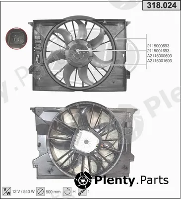 AHE 318.024 — Fan, engine cooling