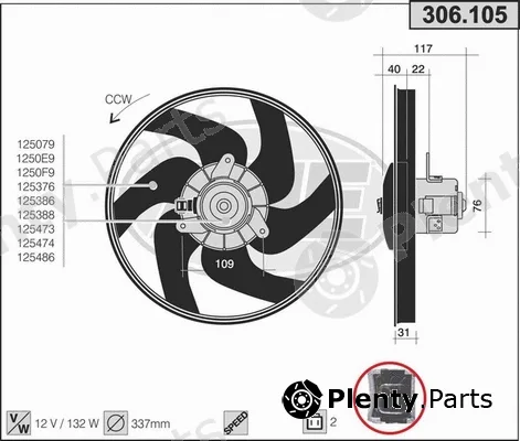 AHE 306.105 — Fan, engine cooling