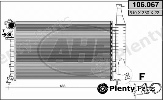 AHE 106.067 — Radiator, engine cooling