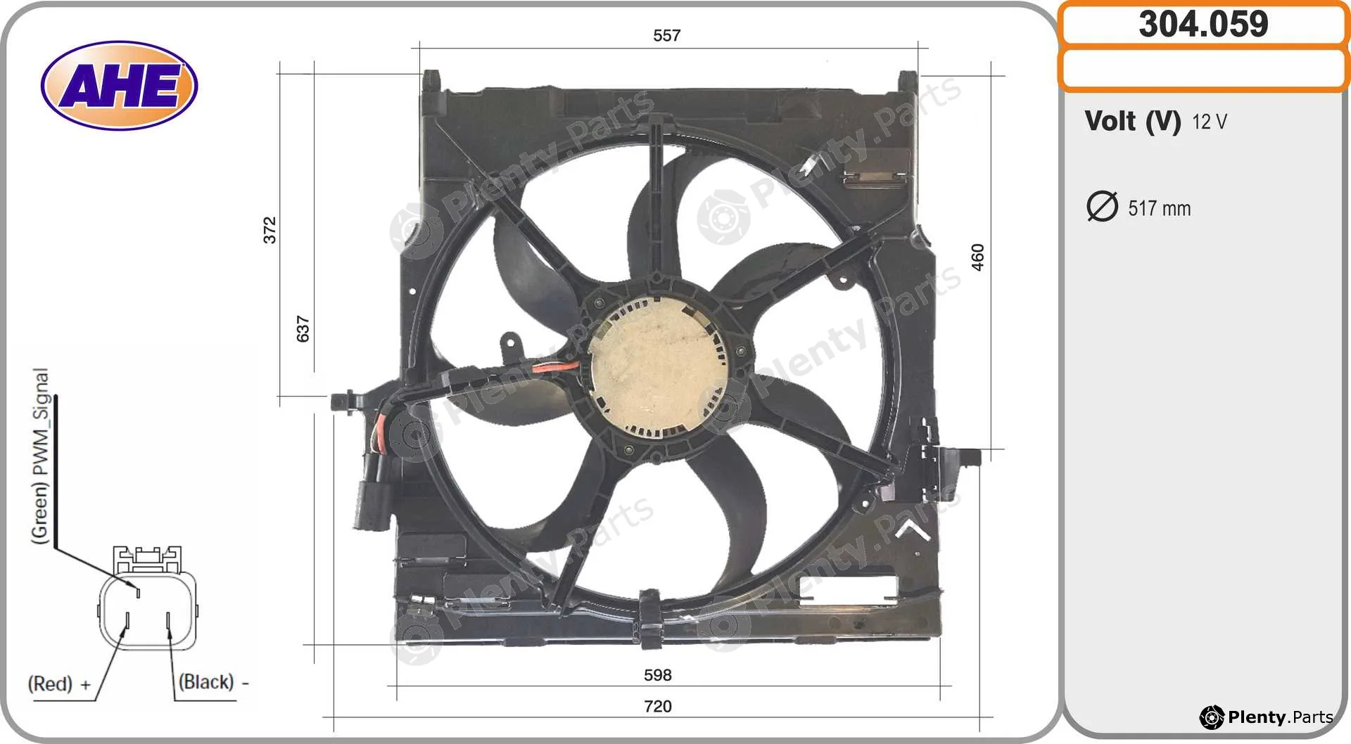 AHE 304.059 — Fan, engine cooling