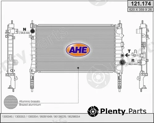 AHE 121.174 — Radiator, engine cooling