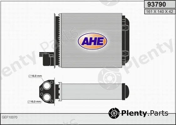 AHE 93790 — Heat Exchanger, interior heating