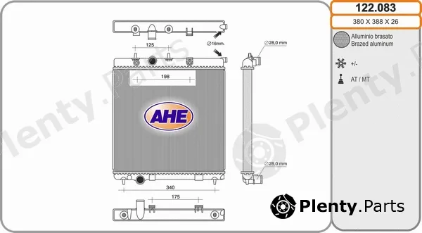 AHE 122.083 — Radiator, engine cooling