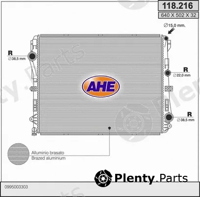 AHE 118.216 — Radiator, engine cooling