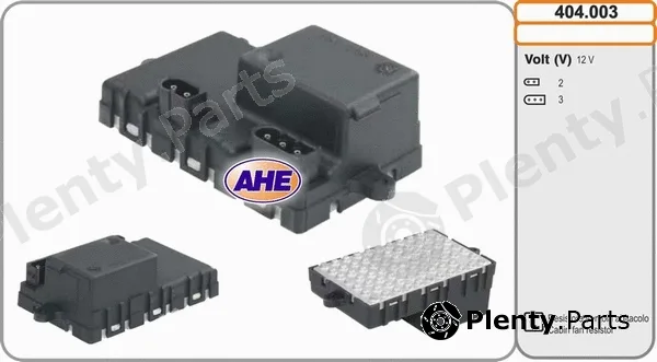 AHE 404.003 — Series resistor, electric motor (radiator fan)