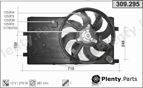 AHE 309.295 — Fan, engine cooling