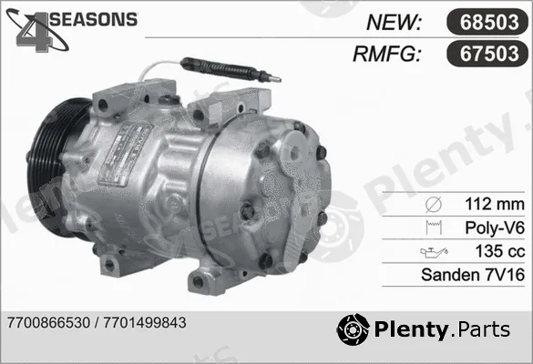 AHE 68503 — Compressor, air conditioning