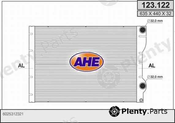 AHE 123.122 — Radiator, engine cooling