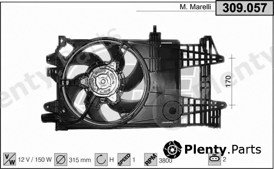 AHE 309.057 — Fan, engine cooling