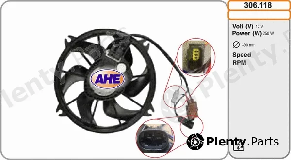 AHE 306.118 — Fan, engine cooling