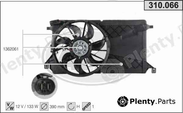 AHE 310.066 — Fan, engine cooling
