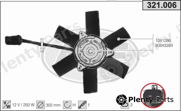 AHE 321.006 — Fan, engine cooling