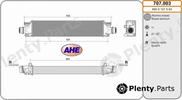 AHE 707.003 — Charge Air Cooler