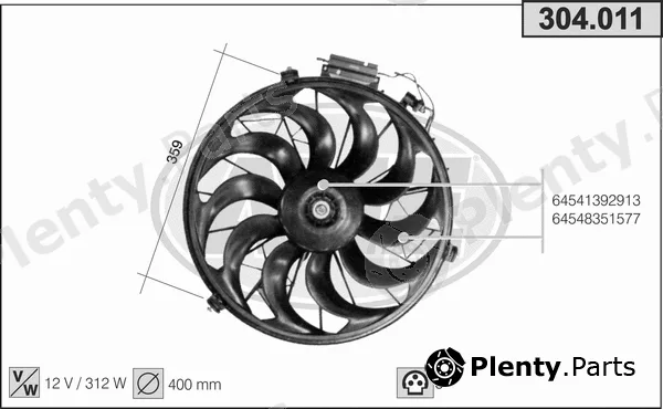 AHE 304.011 — Fan, engine cooling