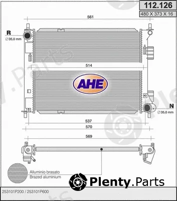 AHE 112.126 — Radiator, engine cooling