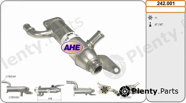 AHE 242.001 — Cooler, exhaust gas recirculation