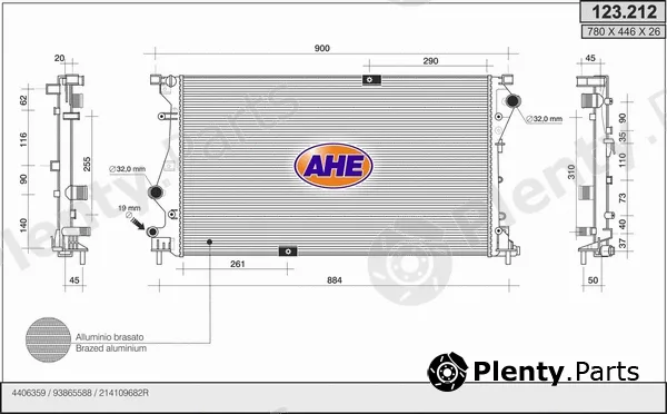 AHE 123.212 — Radiator, engine cooling