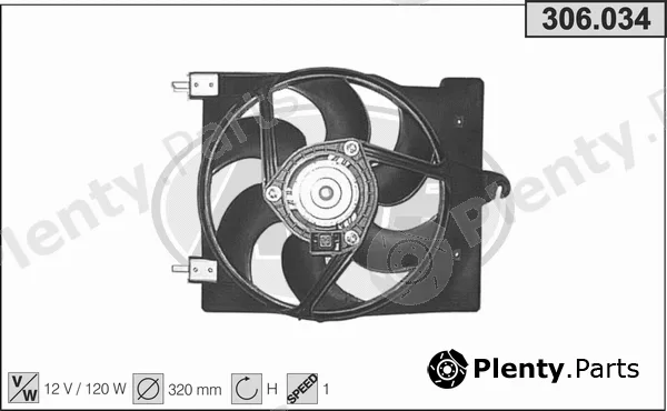 AHE 306.034 — Fan, engine cooling