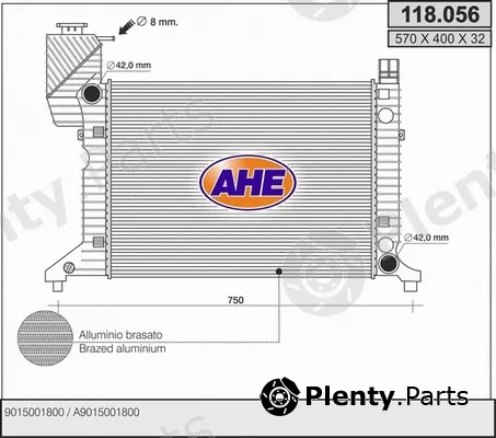 AHE 118.056 — Radiator, engine cooling