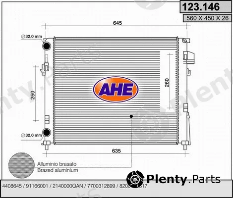AHE 123.146 — Radiator, engine cooling