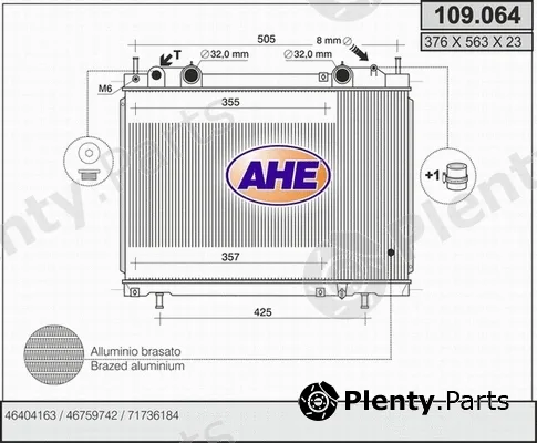 AHE 109.064 — Radiator, engine cooling