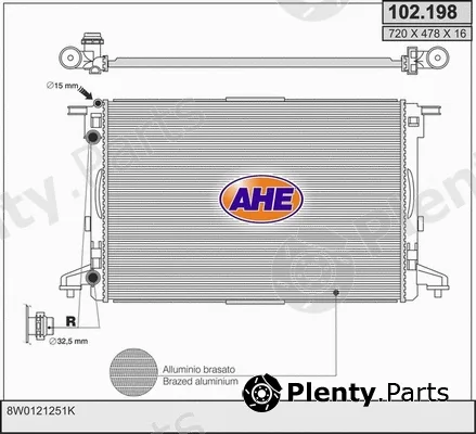 AHE 102.198 — Radiator, engine cooling