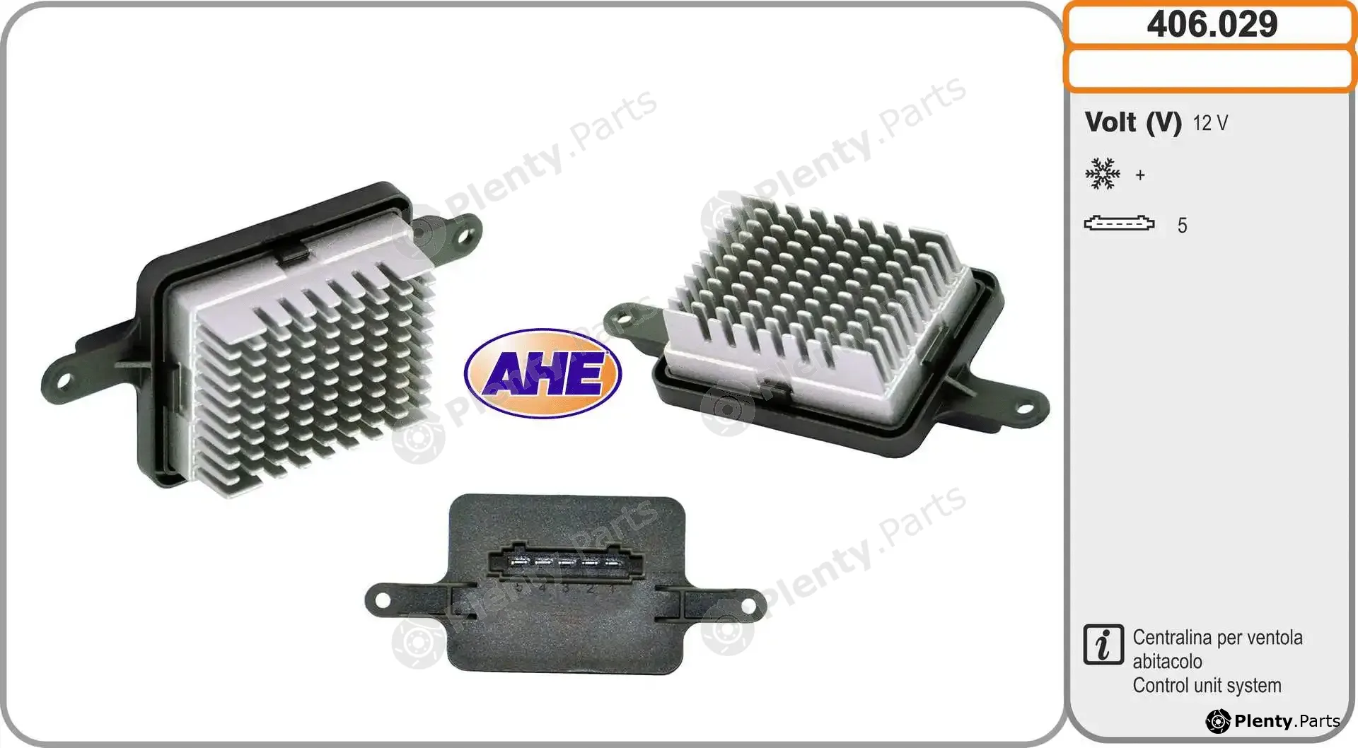 AHE 406.029 — Control Unit, electric fan (engine cooling)