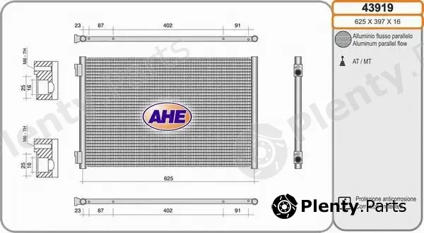 AHE 43919 — Condenser, air conditioning