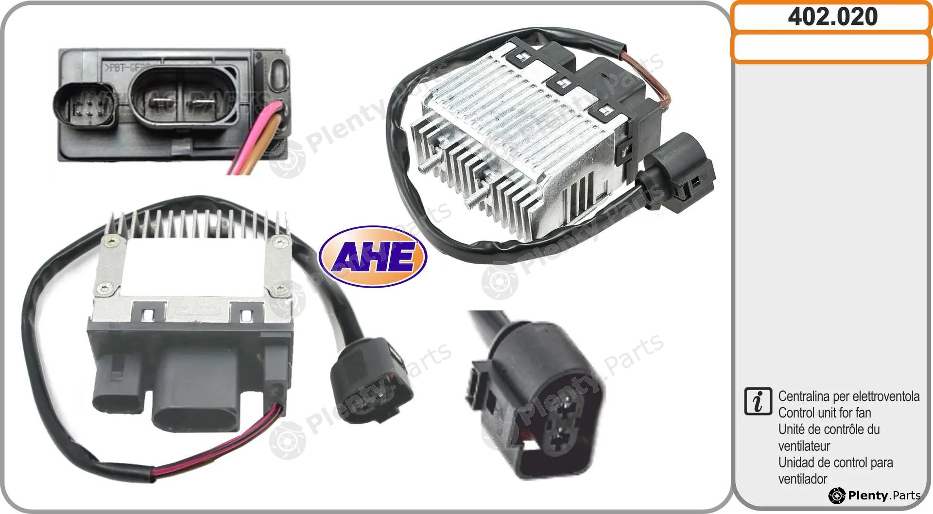 AHE 402.020 — Control Unit, electric fan (engine cooling)