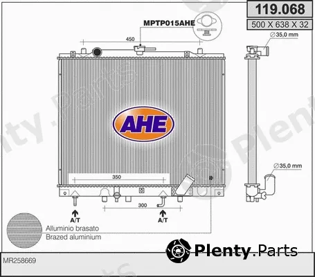 AHE 119.068 — Radiator, engine cooling