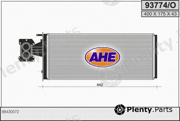 AHE 93774/O — Heat Exchanger, interior heating