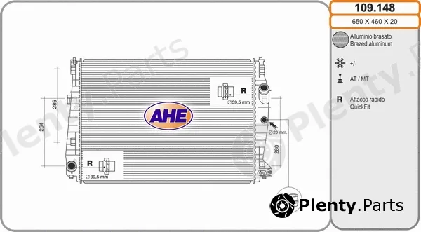 AHE 109.148 — Radiator, engine cooling