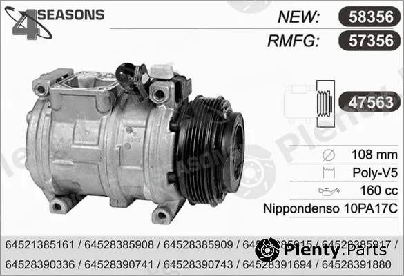 AHE 57356 — Compressor, air conditioning
